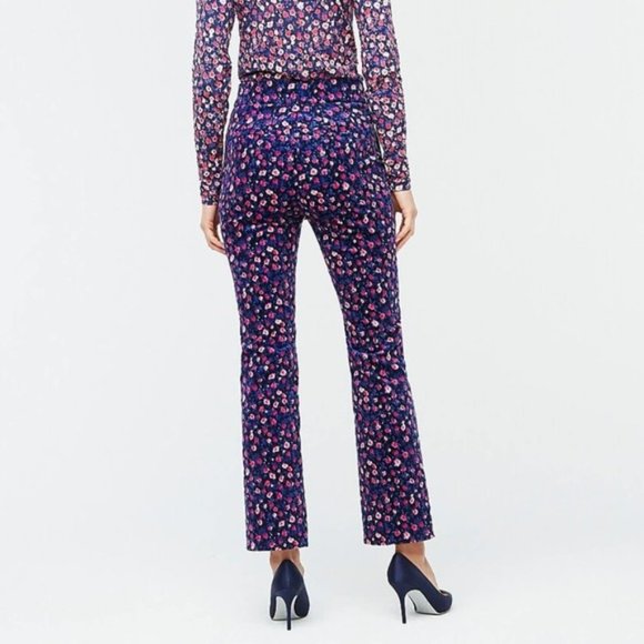 J. Crew Kickout Dotted Floral Corduroy Pants 8 - Picture 6 of 9